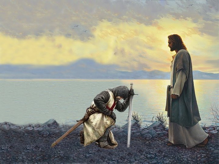Kneeling Before Jesus