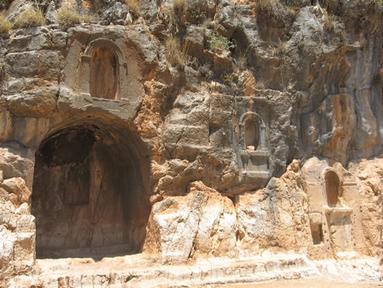 Booths from the Temple of Pan