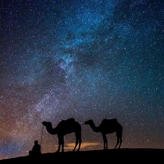 Meditating under the stars